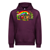 Mauve Wine St. Patrick's Day Teacher Urban Hoodie - OliviaCreatesArt