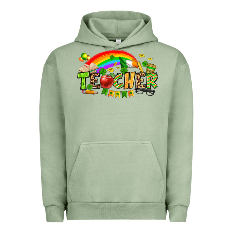 St. Patrick's Day Teacher Urban Hoodie by OliviaCreatesArt | Teevron