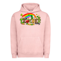 Pigment Salmon St. Patrick's Day Teacher Urban Hoodie - OliviaCreatesArt