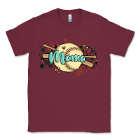 Burgundy softball mama Classic Tee - MaliasSmallBusiness