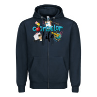 Navy Counselor Life Zipper Hoodie - LillyAllenDesigns