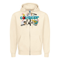 Sandshell Counselor Life Zipper Hoodie - LillyAllenDesigns