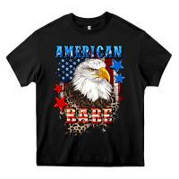 Black American Babe  4th of july Heavy Core Tee - CowGirlArtShop