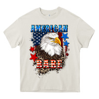Cream American Babe  4th of july Heavy Core Tee - CowGirlArtShop
