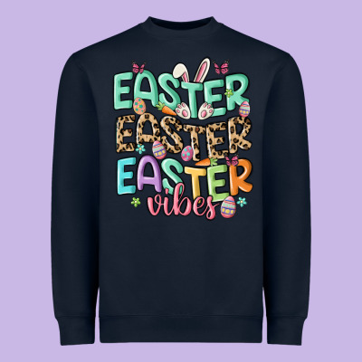 Easter Vibes Heavyweight Sweatshirt Designed By Maliassmallbusiness