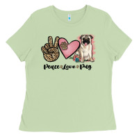Matcha peace love pug Ladies Tee - JahusDesignShop