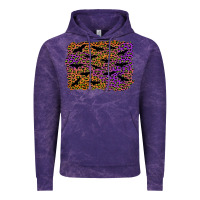 Cloud Purple halloween leopard bat background Vintage Hoodie - AdoDesignShop