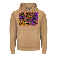 Halloween Leopard Bat Background Vintage Hoodie | Teevron