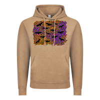 Vintage Coffee halloween leopard bat background Vintage Hoodie - AdoDesignShop
