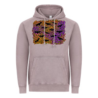 Vintage Zinc halloween leopard bat background Vintage Hoodie - AdoDesignShop