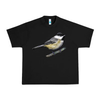 Black Black Capped Chickadee Urban Heavy Tee - LillyAllenDesigns