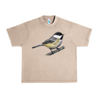 French Oak Black Capped Chickadee Urban Heavy Tee - LillyAllenDesigns