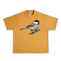Peanut Butter Black Capped Chickadee Urban Heavy Tee - LillyAllenDesigns