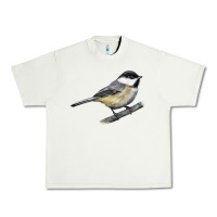 Pistachio Black Capped Chickadee Urban Heavy Tee - LillyAllenDesigns