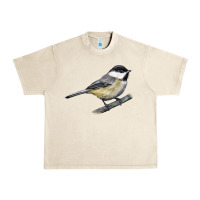 Sandshell Black Capped Chickadee Urban Heavy Tee - LillyAllenDesigns