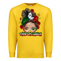 Lemon Mexicana messy bun Premium Sweatshirt - NancyCooperArtShop
