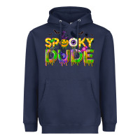 Navy spooky dude Heavyweight Hoodie - NancyCooperArtShop