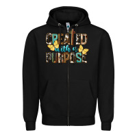 Black Created With A Purpose Zipper Hoodie - LillyAllenDesigns