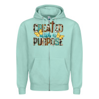 Seafoam Created With A Purpose Zipper Hoodie - LillyAllenDesigns