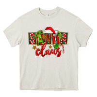 Cream Christmas santa claus Heavy Core Tee - FaDigitalArtStudio