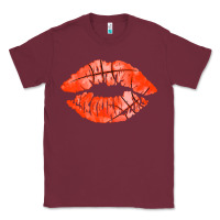 Burgundy basketball lips Classic Tee - AdoDesignShop