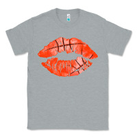 Heather Grey basketball lips Classic Tee - AdoDesignShop