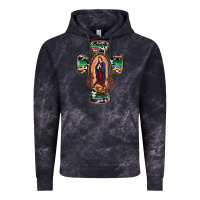 Cloud Black Our Lady Of Guadalupe Cross Vintage Hoodie - RanaPortraitStore
