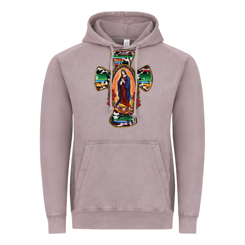 Our Lady Of Guadalupe Cross Vintage Hoodie by RanaPortraitStore | Teevron