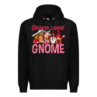 Black Gnome sweet gnome Valentine's Day Premium Hoodie - HowdyJamesFarm