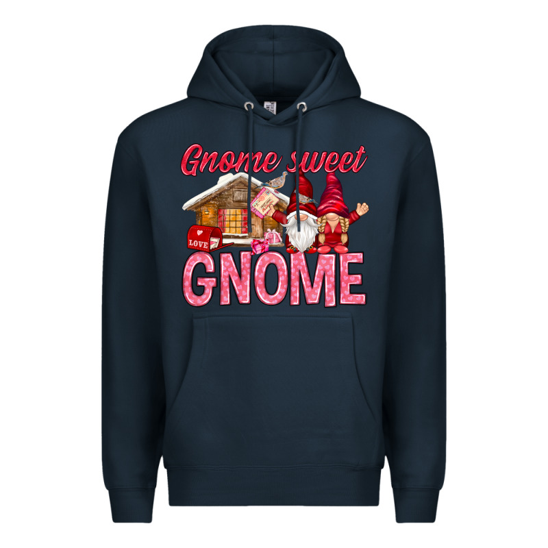 Gnome Sweet Gnome Valentine's Day Premium Hoodie by HowdyJamesFarm | Teevron