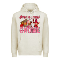 Oatmeal Heather Gnome sweet gnome Valentine's Day Premium Hoodie - HowdyJamesFarm