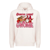 Pale Pink Gnome sweet gnome Valentine's Day Premium Hoodie - HowdyJamesFarm