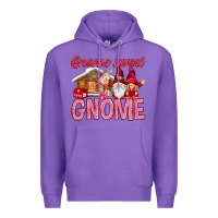 Purple Gnome sweet gnome Valentine's Day Premium Hoodie - HowdyJamesFarm