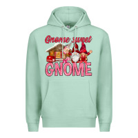 Seafoam Gnome sweet gnome Valentine's Day Premium Hoodie - HowdyJamesFarm
