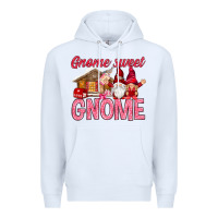 White Gnome sweet gnome Valentine's Day Premium Hoodie - HowdyJamesFarm