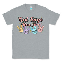Heather Grey god says you are easter Classic Tee - MaliasSmallBusiness