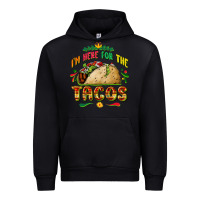 Black I'm here for the tacos Urban Hoodie - FaDigitalArtStudio