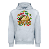Heather Grey I'm here for the tacos Urban Hoodie - FaDigitalArtStudio