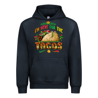 Navy I'm here for the tacos Urban Hoodie - FaDigitalArtStudio