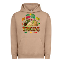 Pigment Burro I'm here for the tacos Urban Hoodie - FaDigitalArtStudio