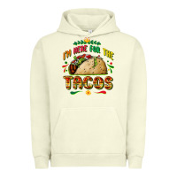 Pigment Pistachio I'm here for the tacos Urban Hoodie - FaDigitalArtStudio