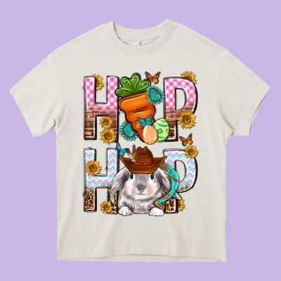 Western Hip Hop Bunny Heavy Core Tee Designed By Neo Western