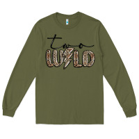 Army Green two wild Long Sleeve Tee - MaliasSmallBusiness