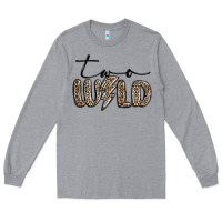 Heather Grey two wild Long Sleeve Tee - MaliasSmallBusiness