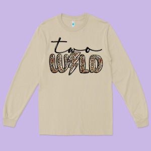 Two Wild Long Sleeve Tee Designed By Maliassmallbusiness