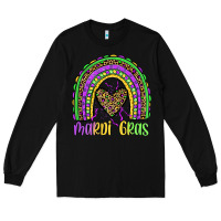 Black mardi gras rainbow Long Sleeve Tee - JahusDesignShop
