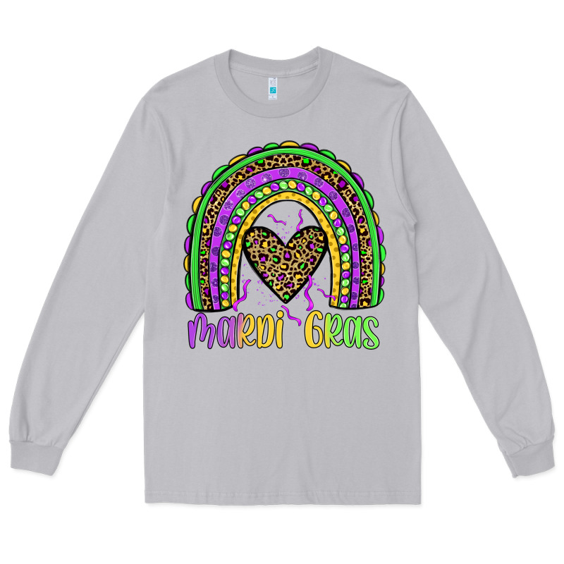 Mardi Gras Rainbow Long Sleeve Tee by JahusDesignShop | Teevron