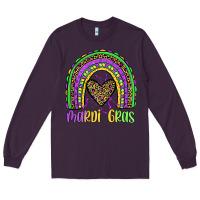 Plum mardi gras rainbow Long Sleeve Tee - JahusDesignShop
