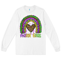 White mardi gras rainbow Long Sleeve Tee - JahusDesignShop