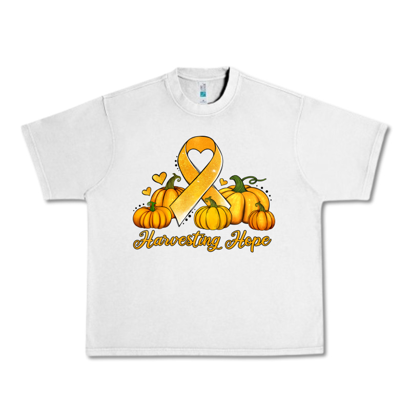 Childhood Cancer Awareness Month Harvesting Hope Urban Heavy Tee by Jasminsmagicworld | Teevron